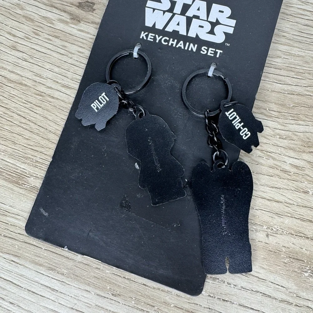 Star Wars Han Pilot & Chewie Co-Pilot Keychain Set - BoxLunch Exclusive - Disney